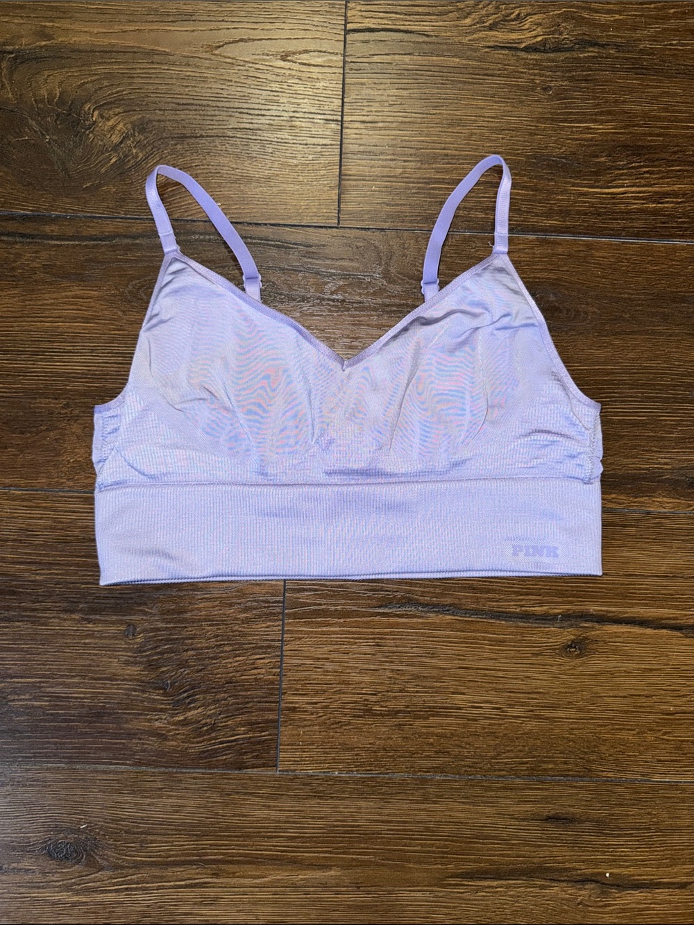 PINK Victoria's Secret Light Lavender Sports Bra
